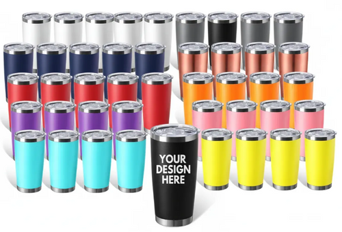 Custom UV Printed 20oz Tumbler color options