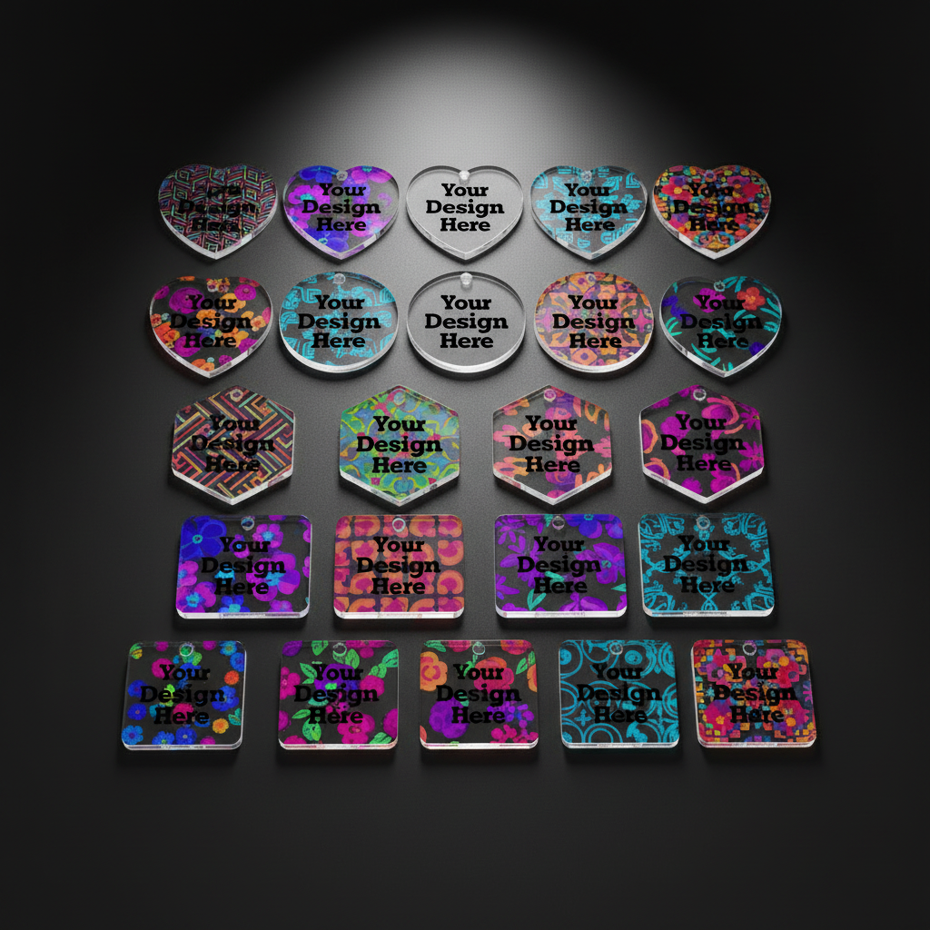 Custom UV Printed Acrylic Keychains